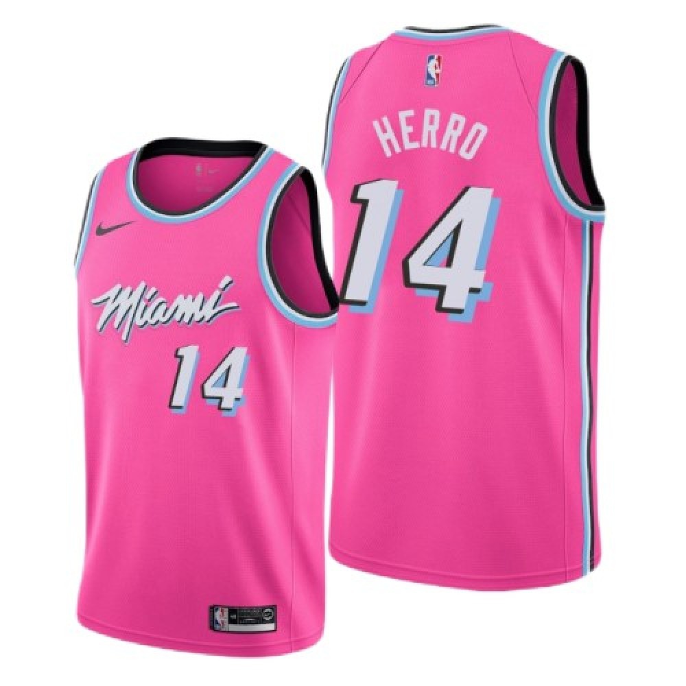 Men's Miami Heat Tyler Herro #14 Pink Swingman Jersey - City Edition-Pro Kit Vault | Brand New 26/27 Sports Jerseys